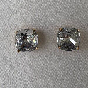 Kate Spade Clear Small Square Stud